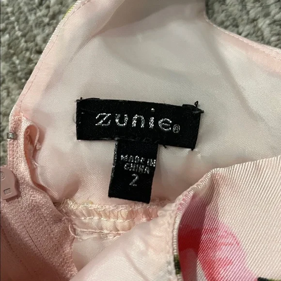 Nordstrom - Zunie Girls Size 2 Formal Floral Dress - Picture 3 of 3